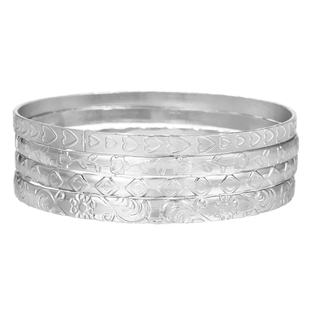 Metal Open Bracelet Iron Alloy Geometric Electroplated For Women And Unisex - Image 44
