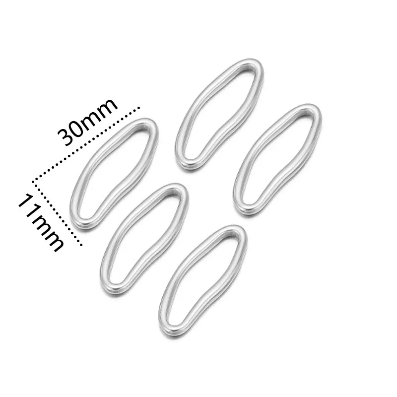 Metal Oval Specialshaped Ring Jewelry Accessories Electroplated Pendant For Diy Earrings Bracelet Necklace - Image 13