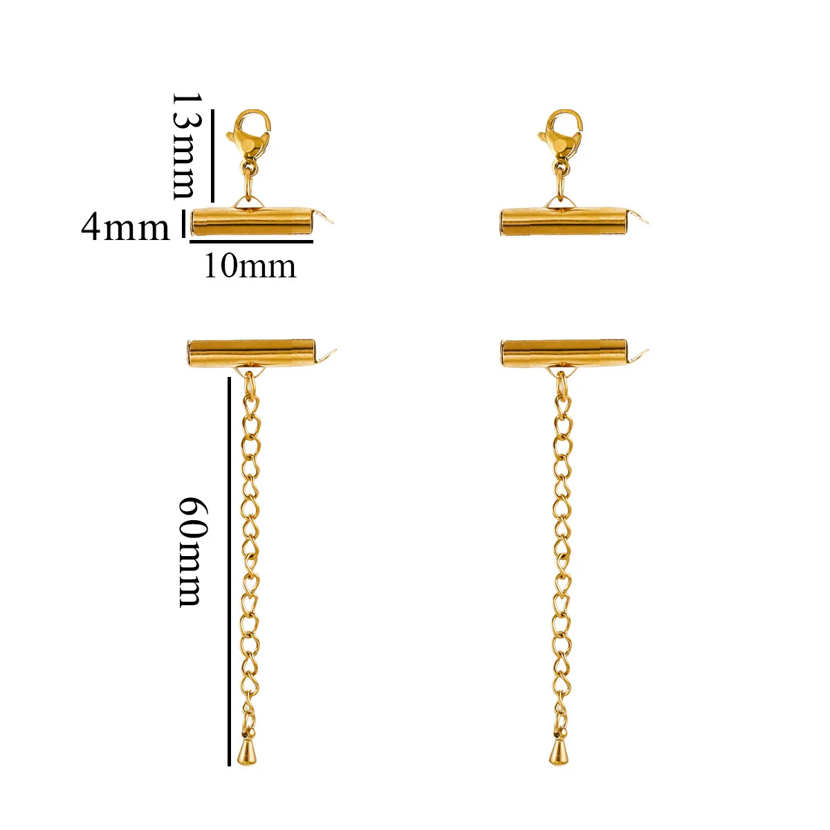 Metal Stainless Steel Bead Chain Tube Bracelet Necklace Electroplating Diy Jewelry Accessories - Image 18