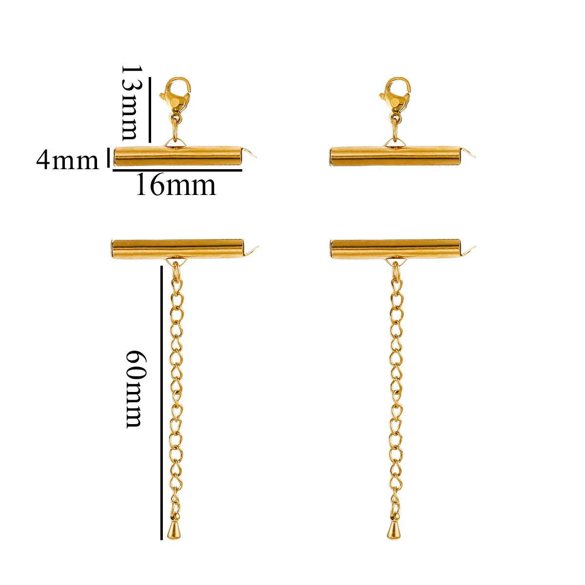Metal Stainless Steel Bead Chain Tube Bracelet Necklace Electroplating Diy Jewelry Accessories - Image 20