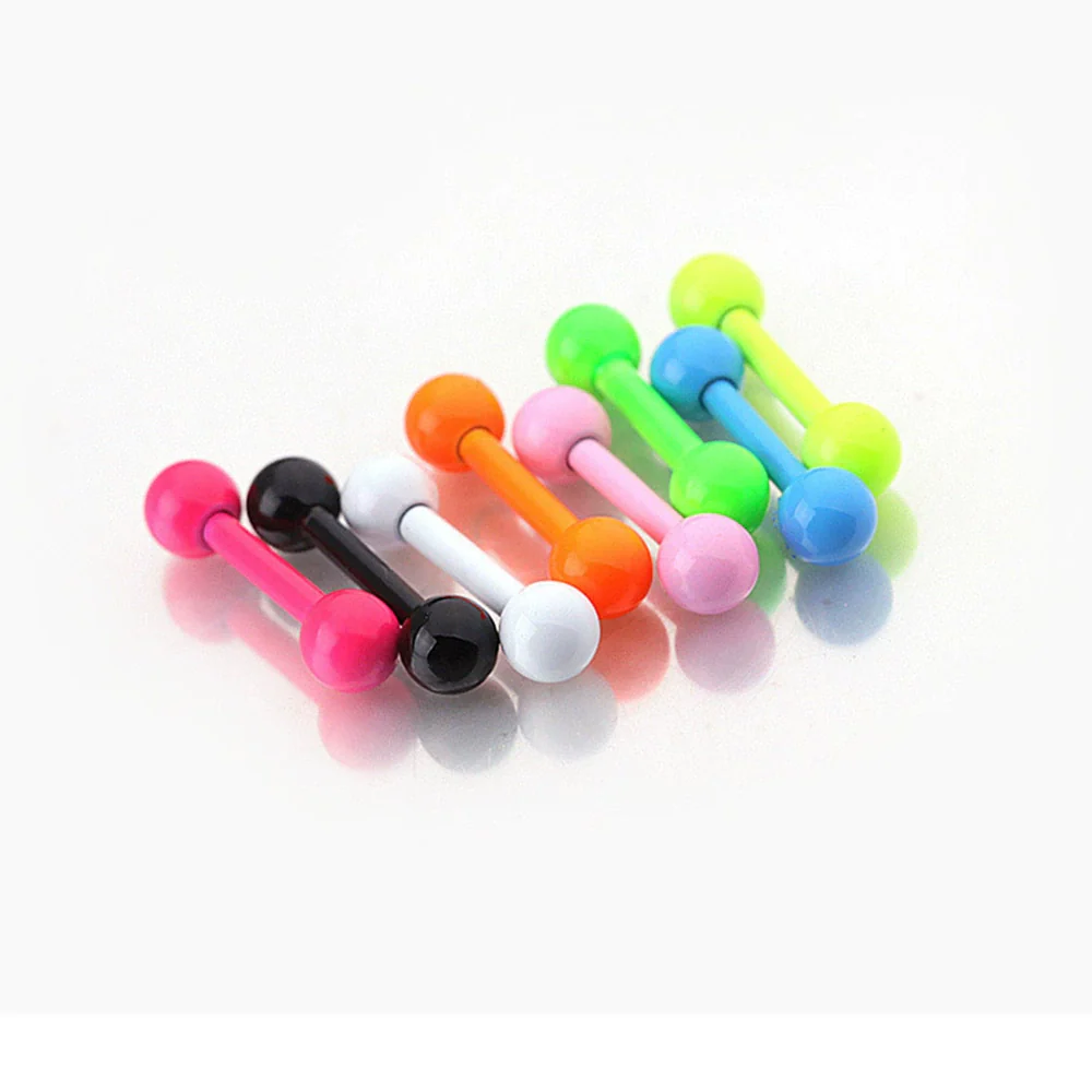 Metal Stainless Steel Geometric Painted Baking Varnish Unisex Body Piercing Earrings Jewelry - Image 5