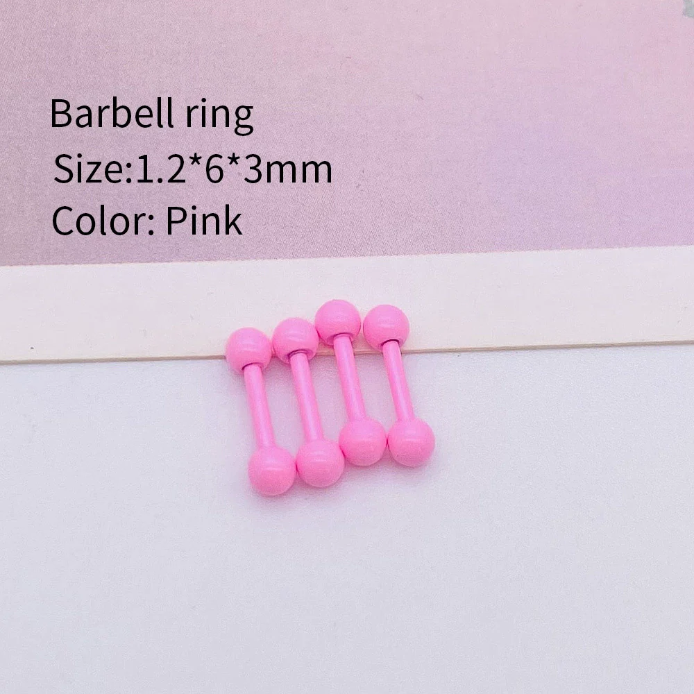 Metal Stainless Steel Geometric Painted Baking Varnish Unisex Body Piercing Earrings Jewelry - Image 6