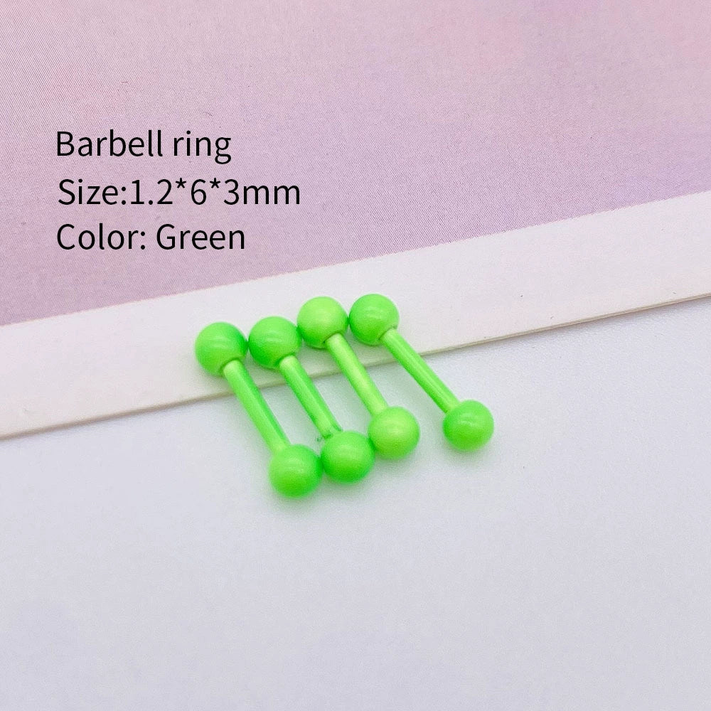 Metal Stainless Steel Geometric Painted Baking Varnish Unisex Body Piercing Earrings Jewelry - Image 7