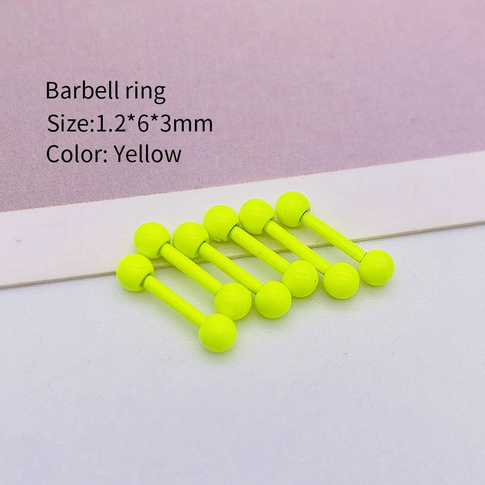 Metal Stainless Steel Geometric Painted Baking Varnish Unisex Body Piercing Earrings Jewelry - Image 8