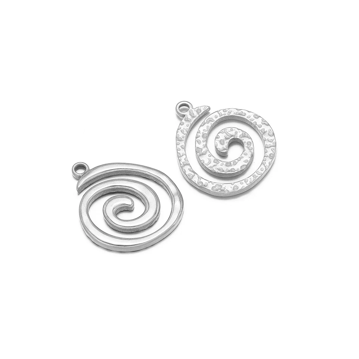 Metal Stainless Steel Gold Round Vortex Spiral Swirl Pendant Jewelry Accessories With Electroplating - Image 7