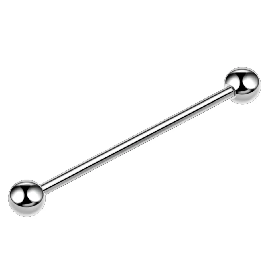 Metal Star Industrial Barbell Crossbar Straight Bar Electroplated Earrings - Image 10