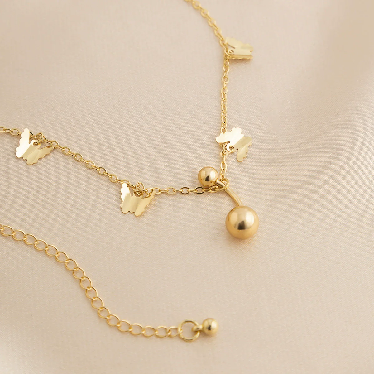 Metal Tassel Butterfly Pendant Double Waist Chain For Women Sweet Cool Style - Image 4