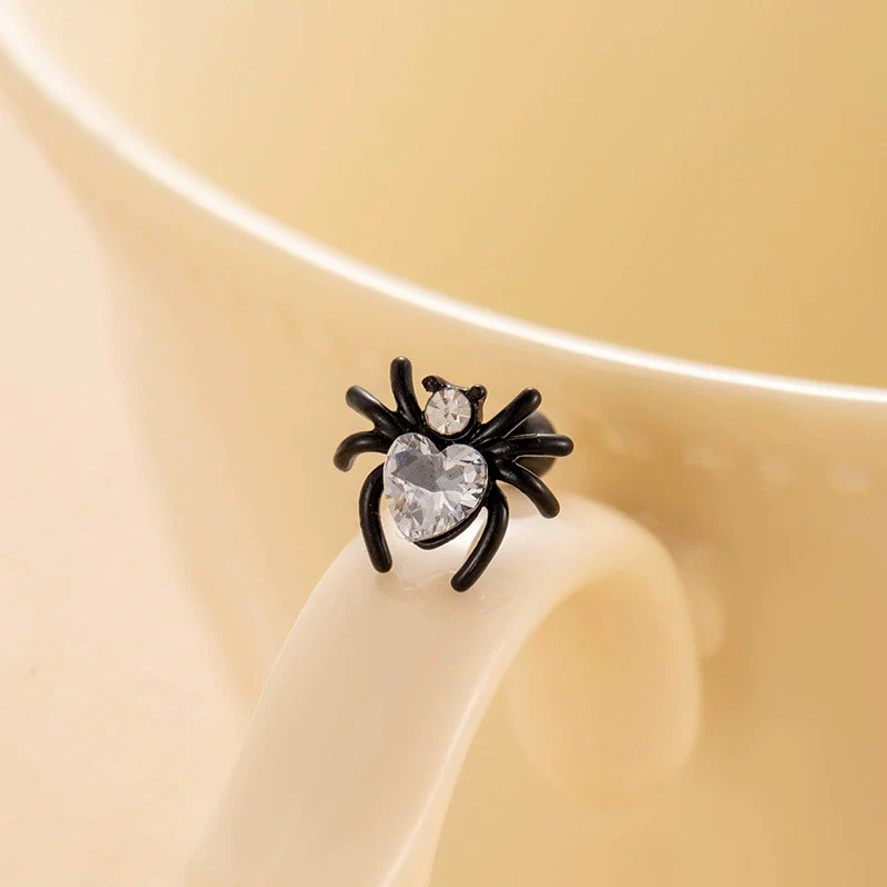 Metal Titanium Steel Women's Punk Style Animals Zodiac Zircon Set Ear Bone Ear Nail Double Head Screw Earrings - Image 2