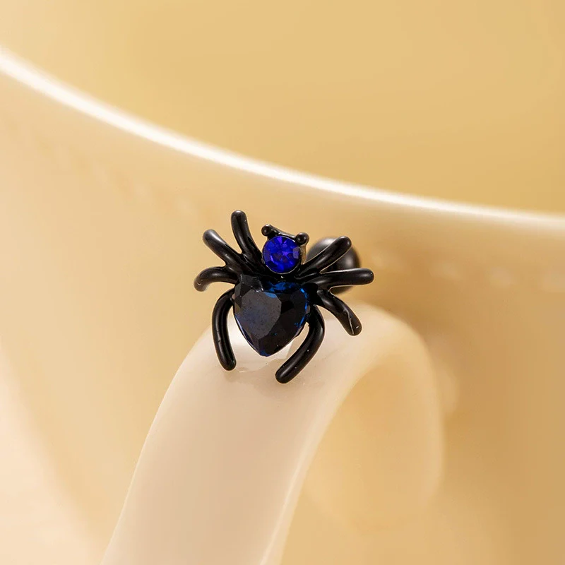 Metal Titanium Steel Women's Punk Style Animals Zodiac Zircon Set Ear Bone Ear Nail Double Head Screw Earrings - Image 9