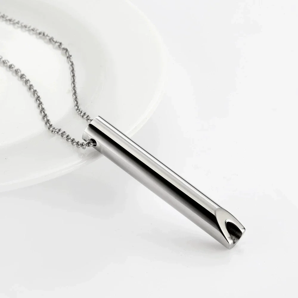 Mindfulness Decompression Jewelry Stainless Steel Titanium Steel Geometric Electroplated Unisex Necklace - Image 11