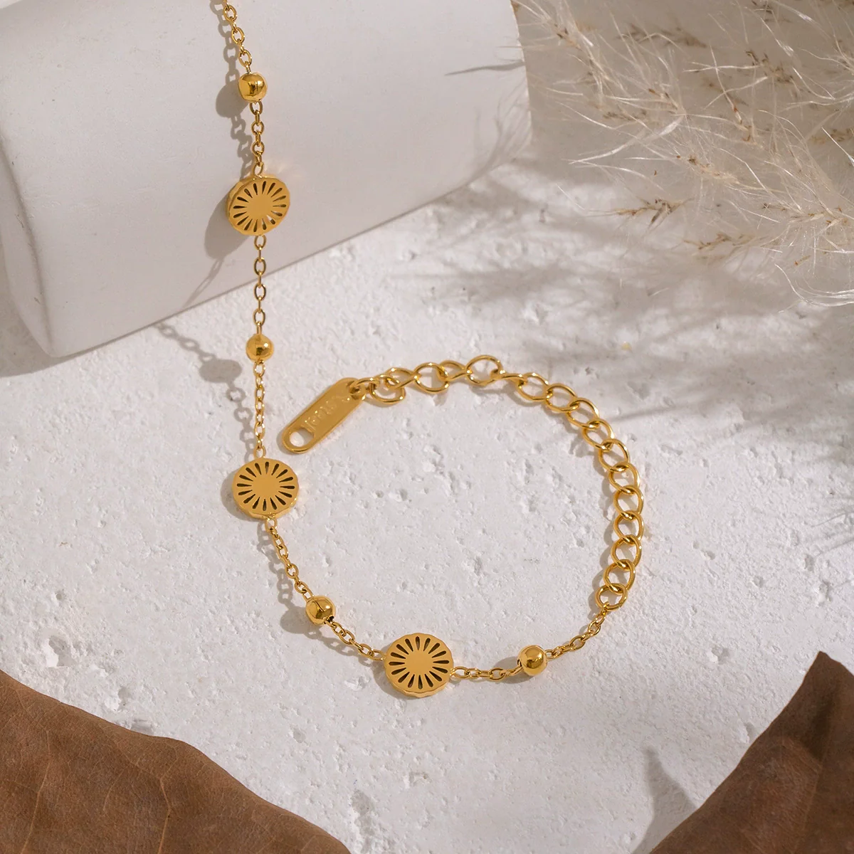 Minimalist Casual Constellation Stainless Steel Real Gold Plated Handmade Bracelet For Women - Image 4