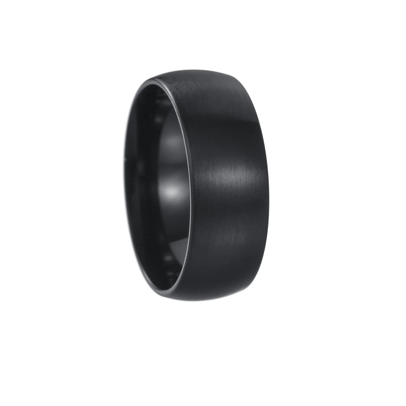 Minimalist Geometric Brushed Stainless Steel Ring With Electroplating Treatment - Image 7