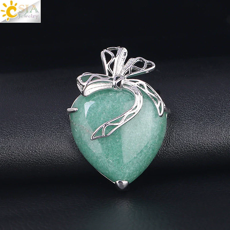 Minimalist Hollow Bow Natural Stone And Alloy Accessories Electroplated Valentine's Day Pendant Necklace - Image 11