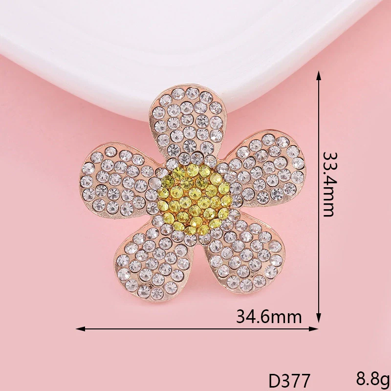 Mobile Phone Shell Jewelry Accessories Alloy Diamond Pearl Rose Sunflower Rhinestone Electroplated - Image 3