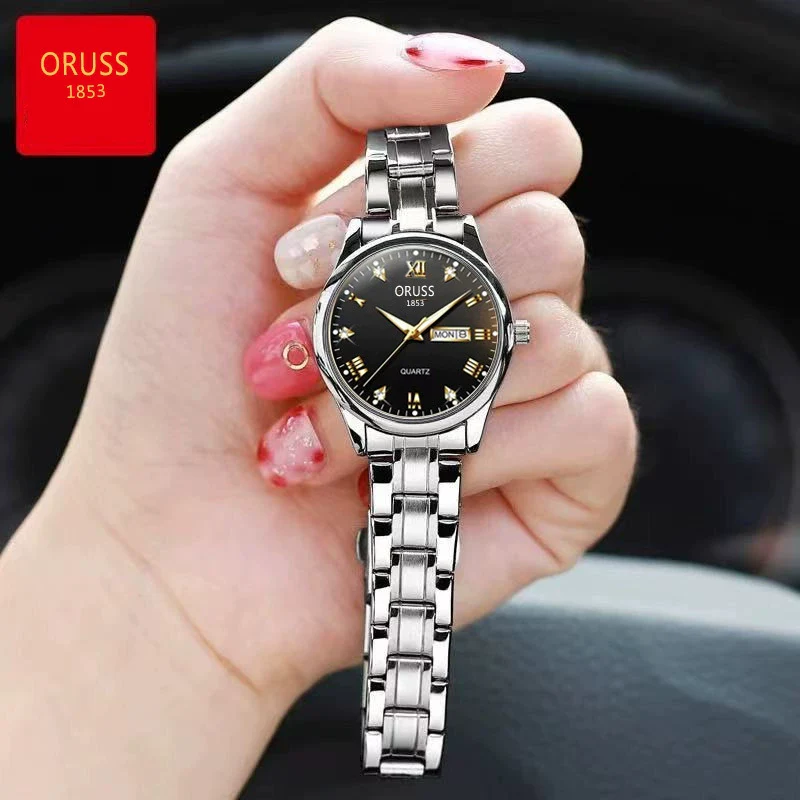Movement Mechanical Women's Watch Alloy Tungsten Steel Color Round Dial Waterproof - Image 10