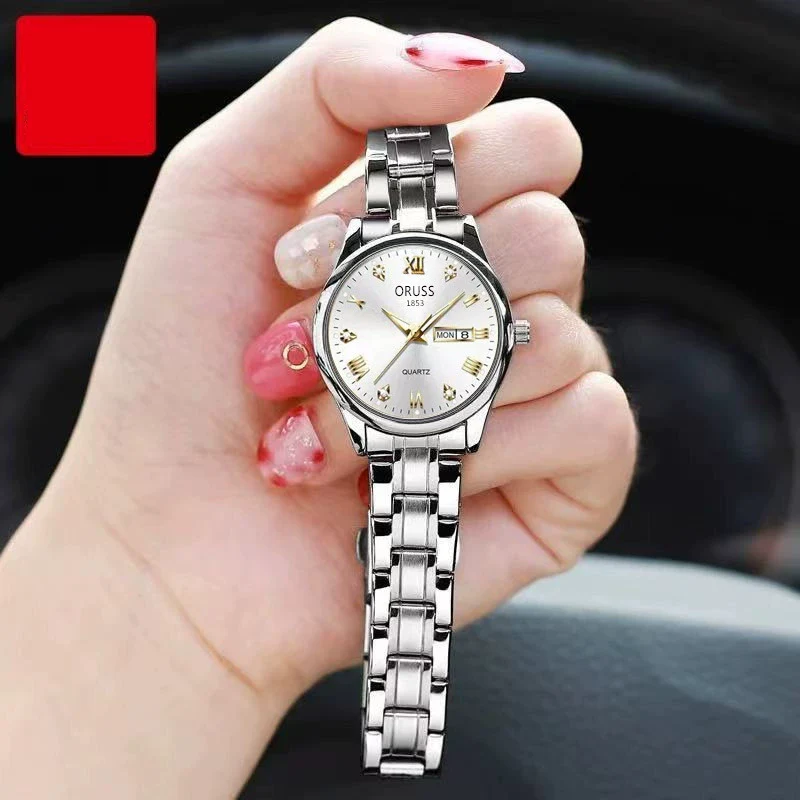Movement Mechanical Women's Watch Alloy Tungsten Steel Color Round Dial Waterproof - Image 11