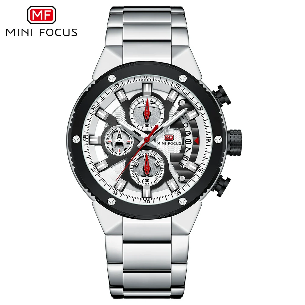 Multifunctional Casual Men's Watch With Steel Belt Quartz Movement Round Dial And Luminous Pointer - Image 10