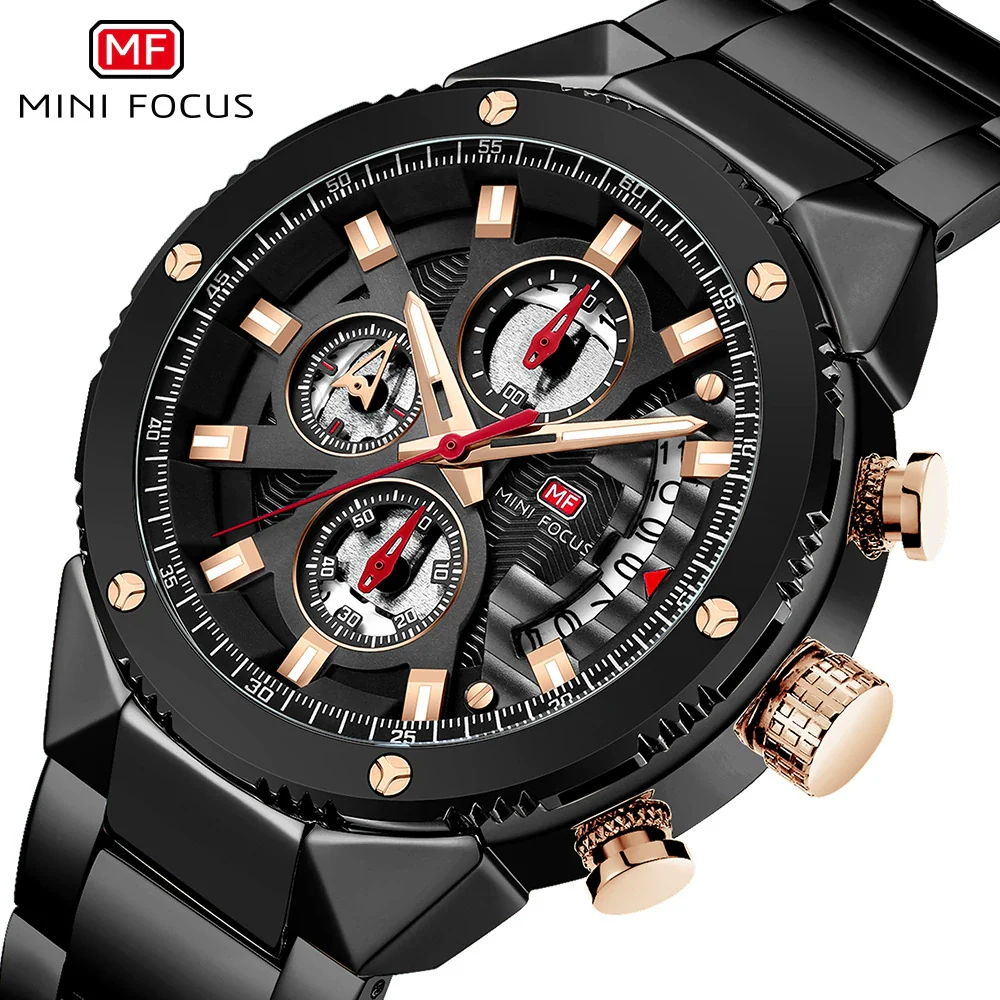 Multifunctional Casual Men's Watch With Steel Belt Quartz Movement Round Dial And Luminous Pointer - Image 5