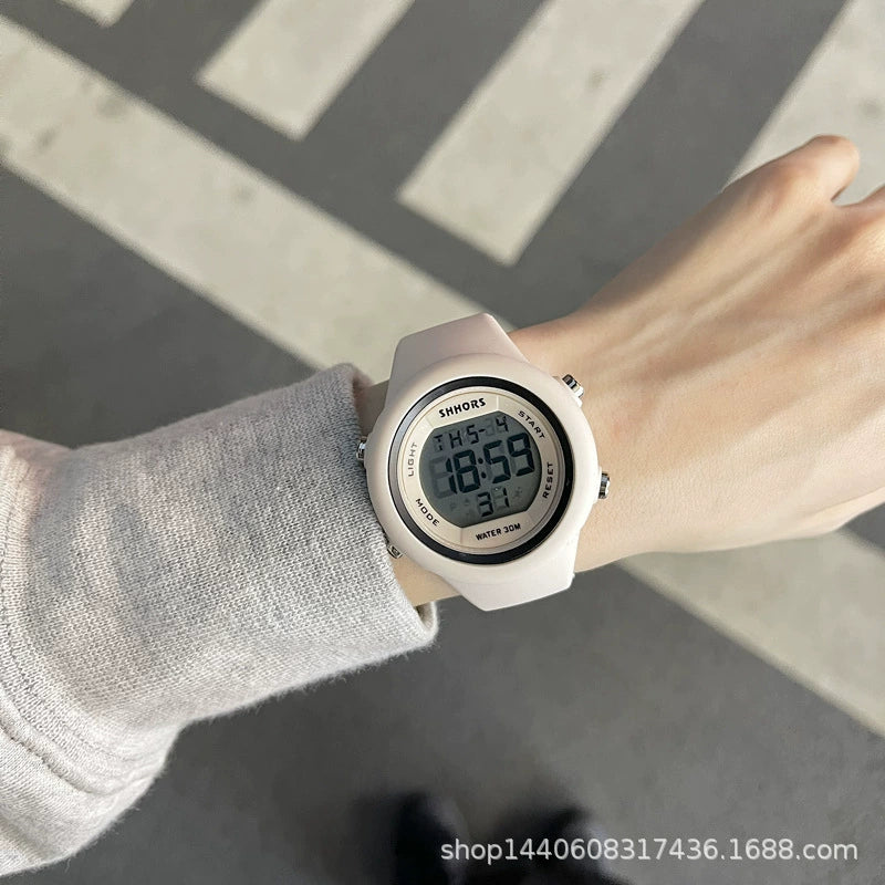Multifunctional Electronic Watch Silicone Strap Plastic Case For Teenagers Sports Waterproof Luminous Alarm - Image 6