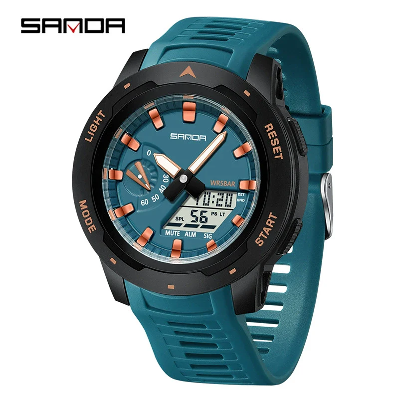 Multifunctional Luminous Electronic Watch For Students Abs Case Tpu Material Round Dial - Image 8