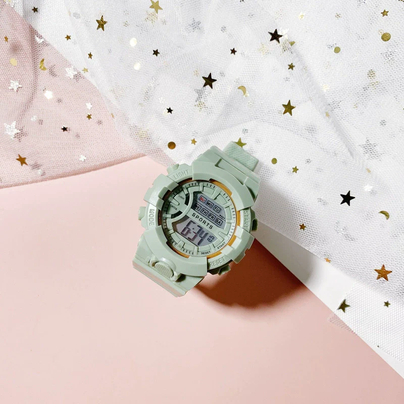 Multifunctional Silicone Electronic Watch Leisure Style Waterproof Luminous Universal - Image 9