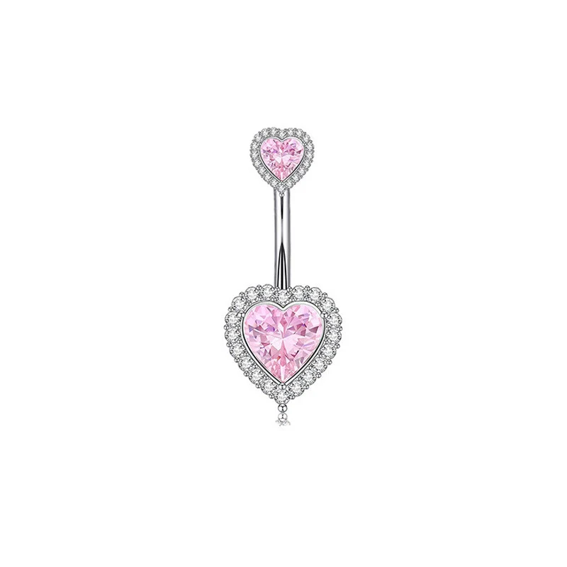 Nail Ring Heartshaped Zircon Stainless Steel Geometric Electroplating Style - Image 8