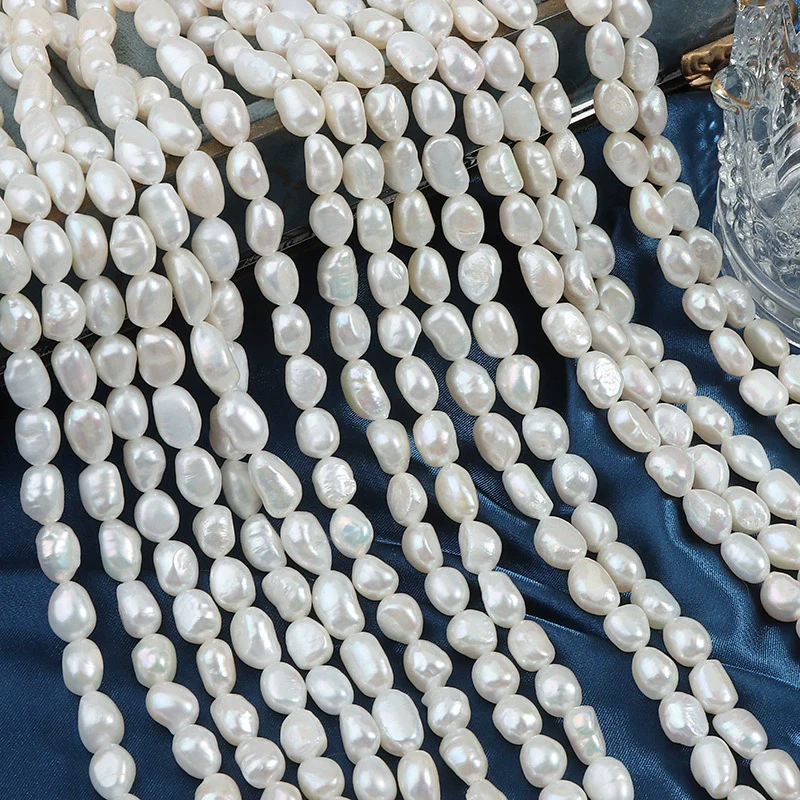 Naked Freshwater Pearl Specialshaped Doublesided Light Straight Hole - Image 4