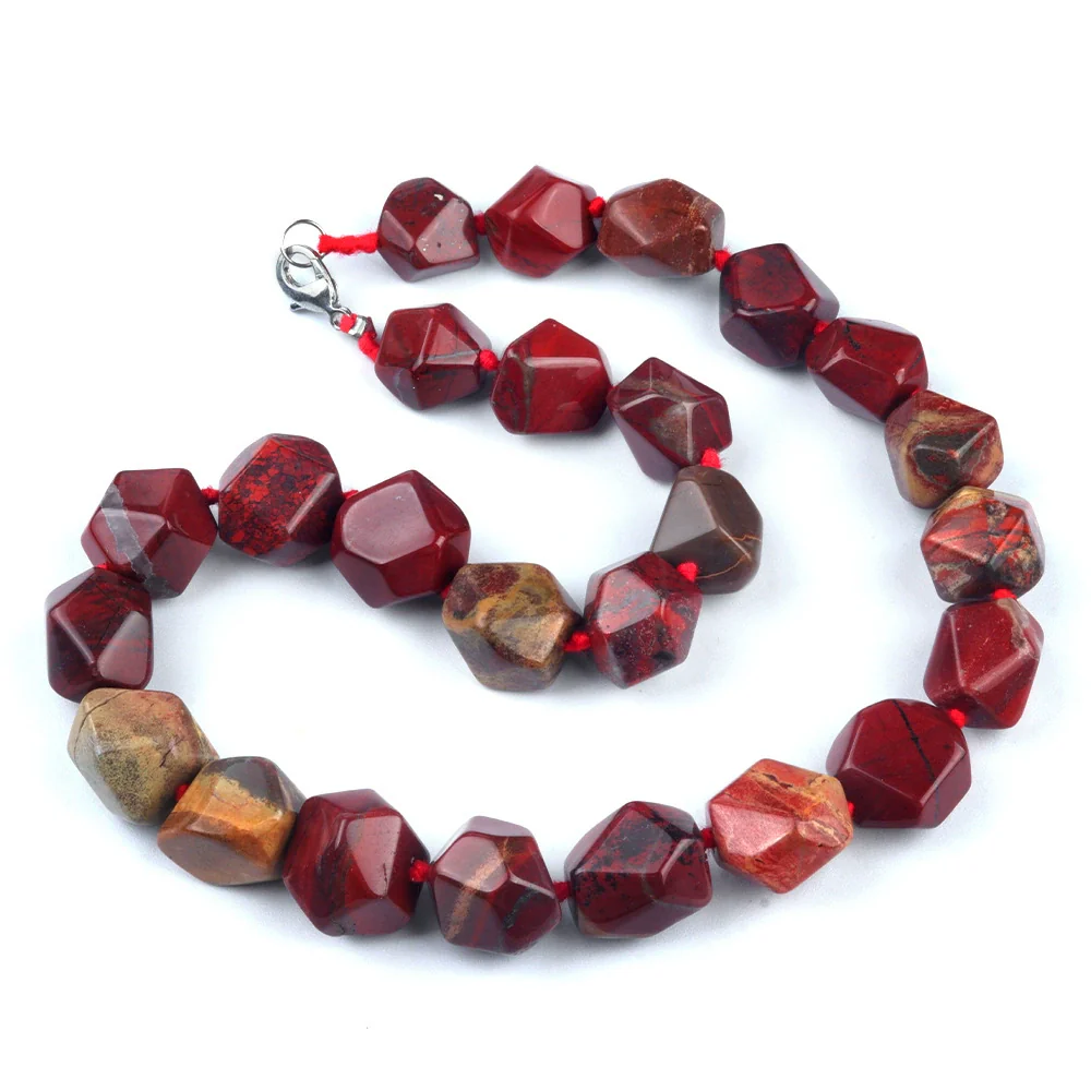 Natural Crystal Agate Jade Irregular Polished Necklace - Image 12