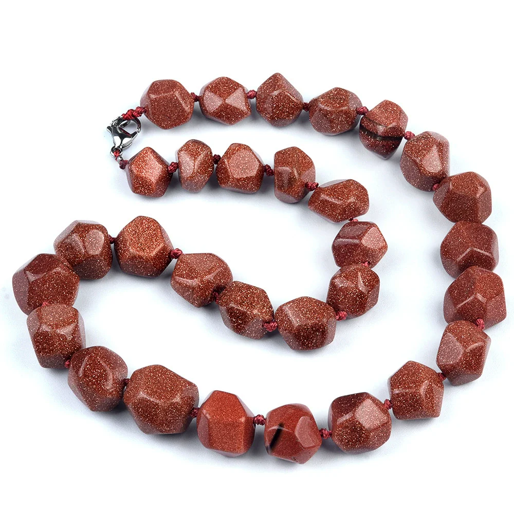 Natural Crystal Agate Jade Irregular Polished Necklace - Image 19