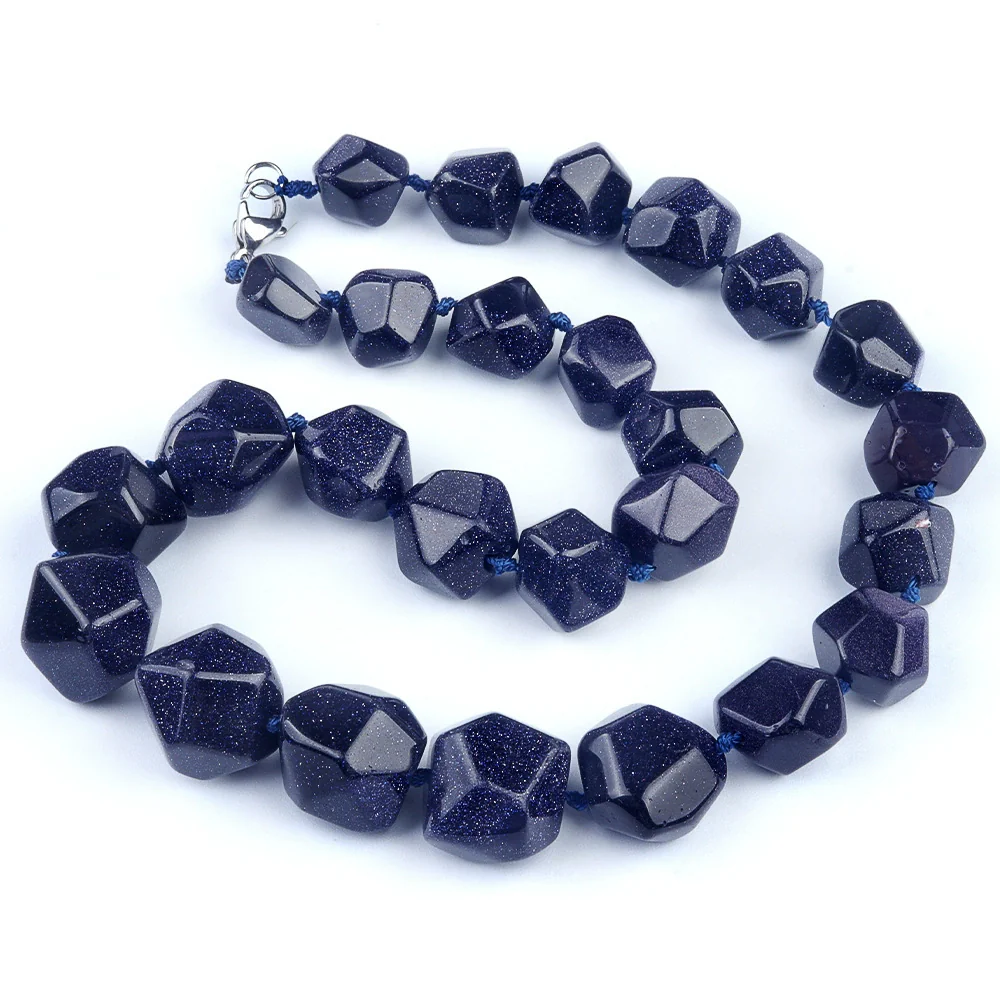 Natural Crystal Agate Jade Irregular Polished Necklace - Image 20