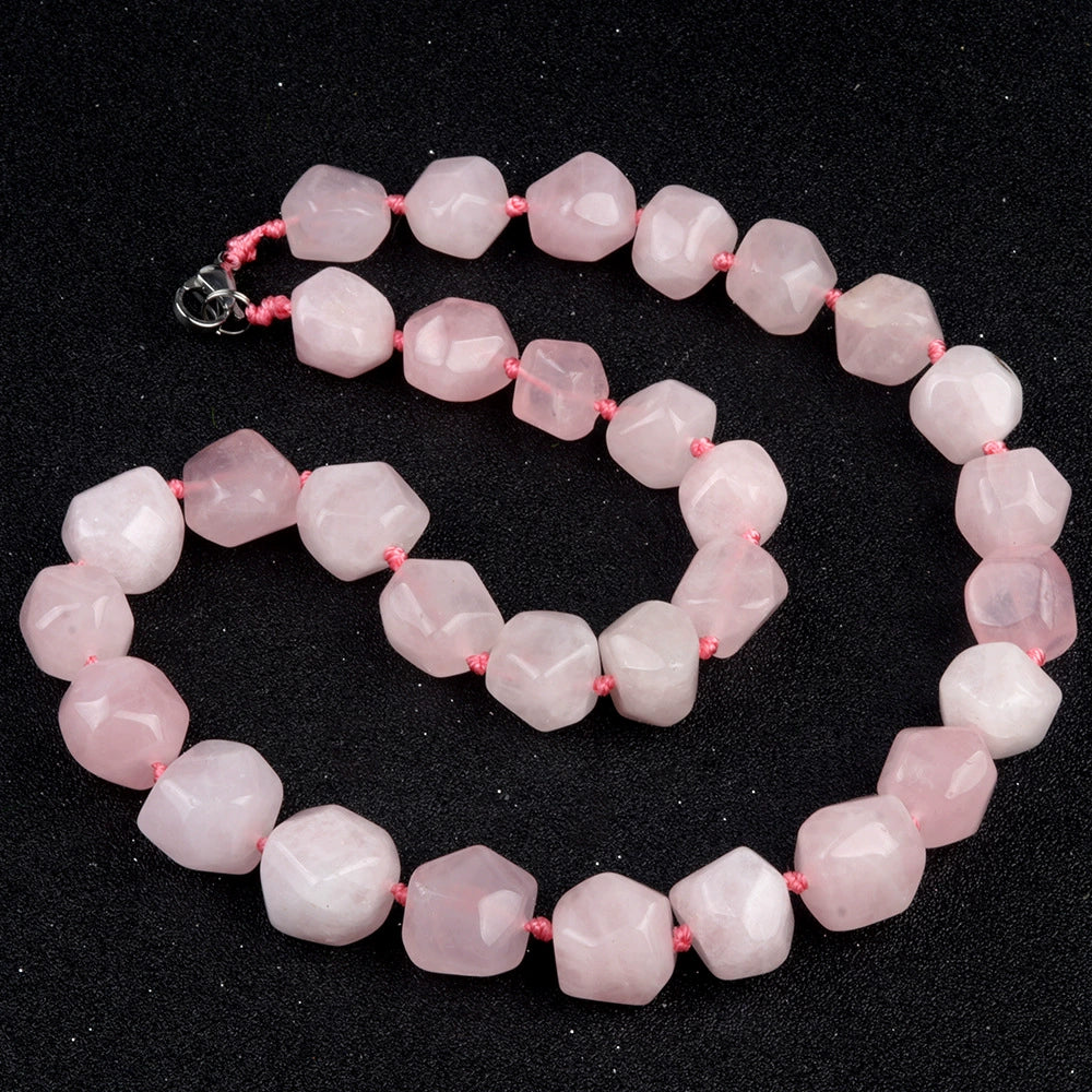 Natural Crystal Agate Jade Irregular Polished Necklace - Image 25