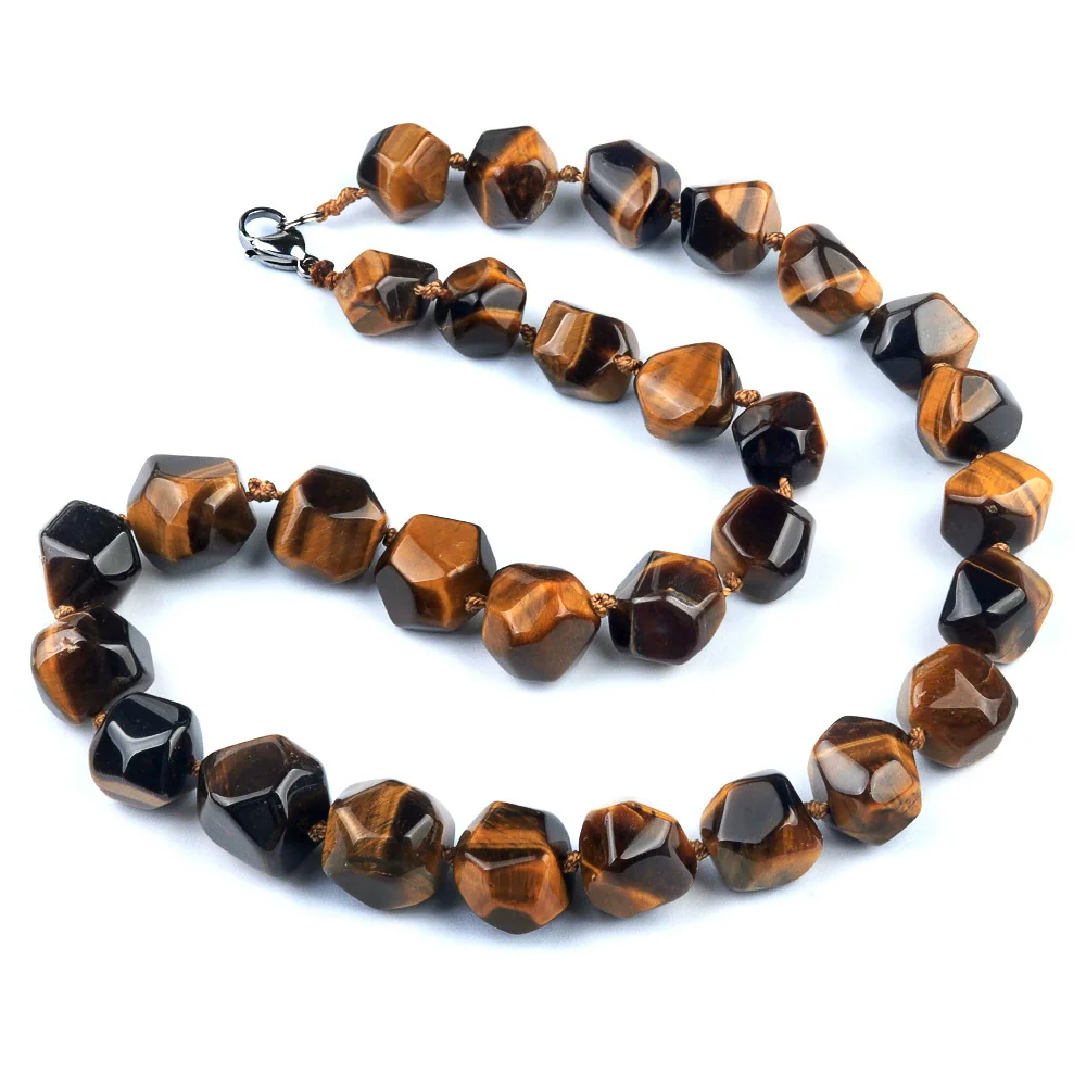 Natural Crystal Agate Jade Irregular Polished Necklace - Image 7