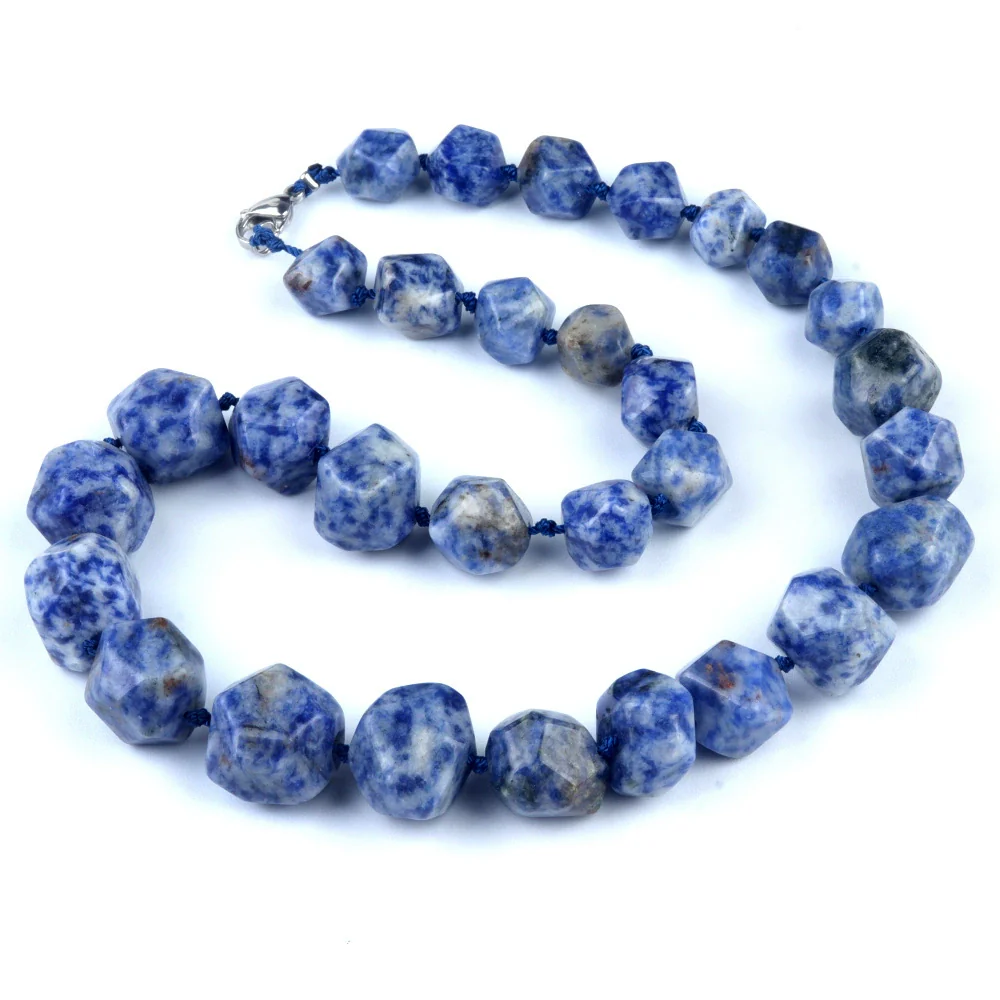 Natural Crystal Agate Jade Irregular Polished Necklace - Image 9