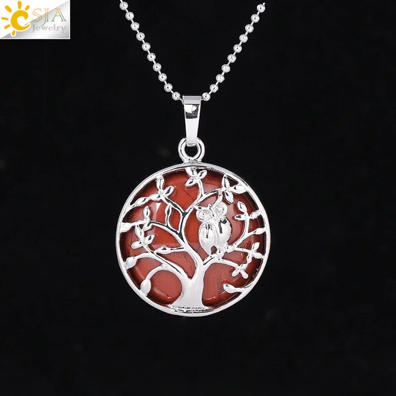 Natural Crystal Small Animal Owl Pendant Necklace Semiprecious Stone Alloy Copper Electroplated Minimalist Fashion Jewelry - Image 12