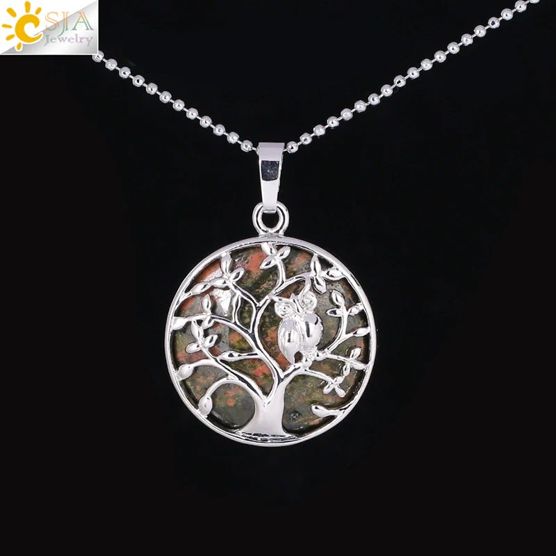 Natural Crystal Small Animal Owl Pendant Necklace Semiprecious Stone Alloy Copper Electroplated Minimalist Fashion Jewelry - Image 14