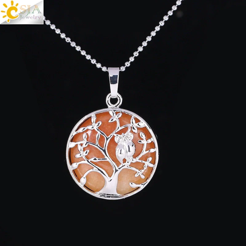 Natural Crystal Small Animal Owl Pendant Necklace Semiprecious Stone Alloy Copper Electroplated Minimalist Fashion Jewelry - Image 8