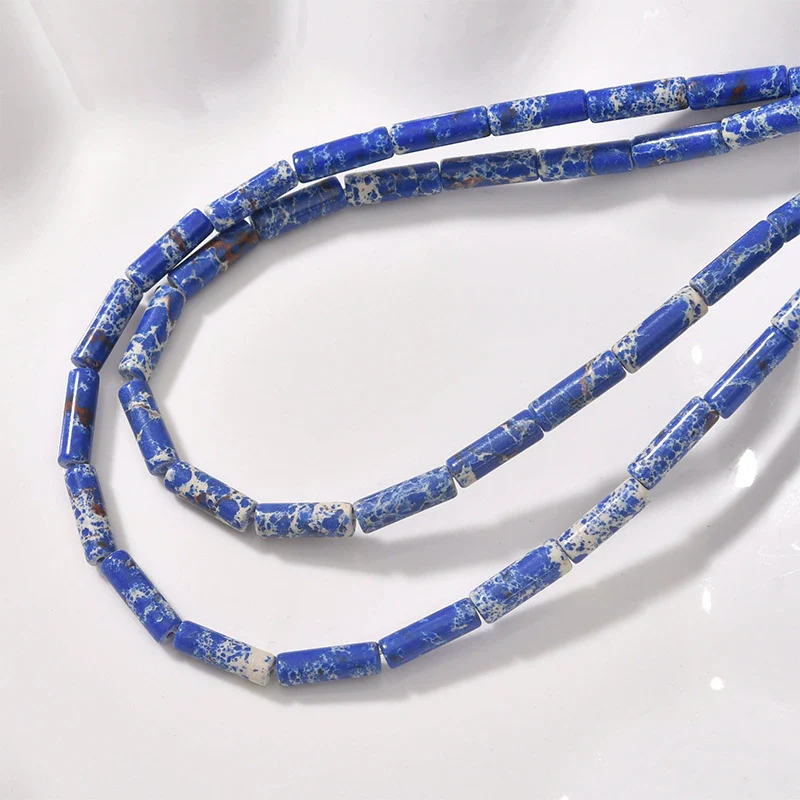 Natural Crystal Stone And Synthetic Stone Cylindrical Loose Beads For Jewelry Accessories - Image 20