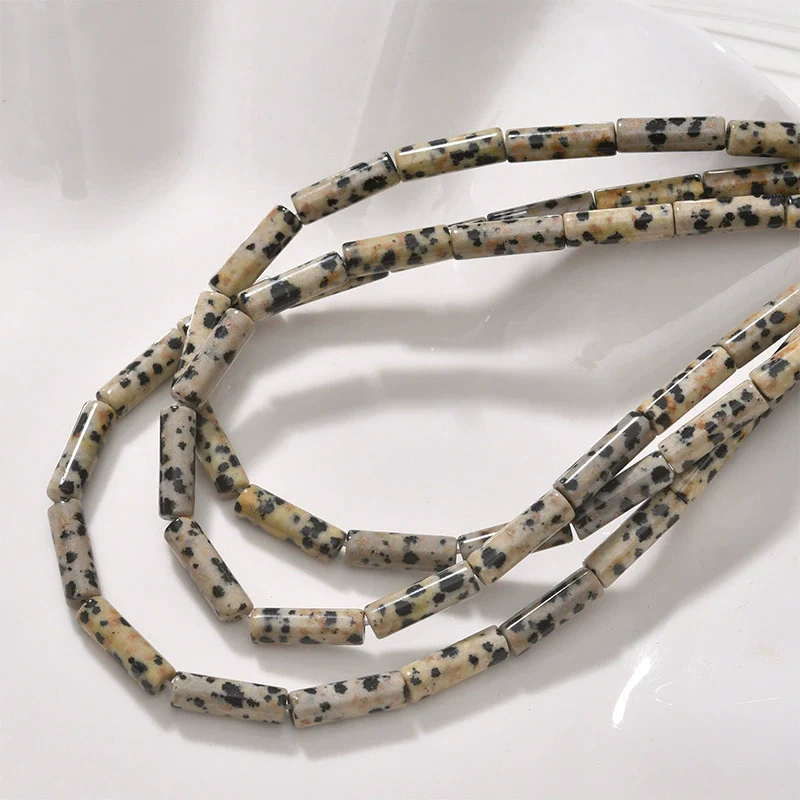 Natural Crystal Stone And Synthetic Stone Cylindrical Loose Beads For Jewelry Accessories - Image 29