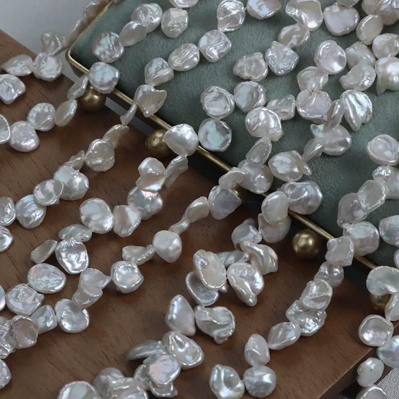 Natural Freshwater Pearl Naked Beads Baroque Petals Shaped Jewelry Material - Image 2
