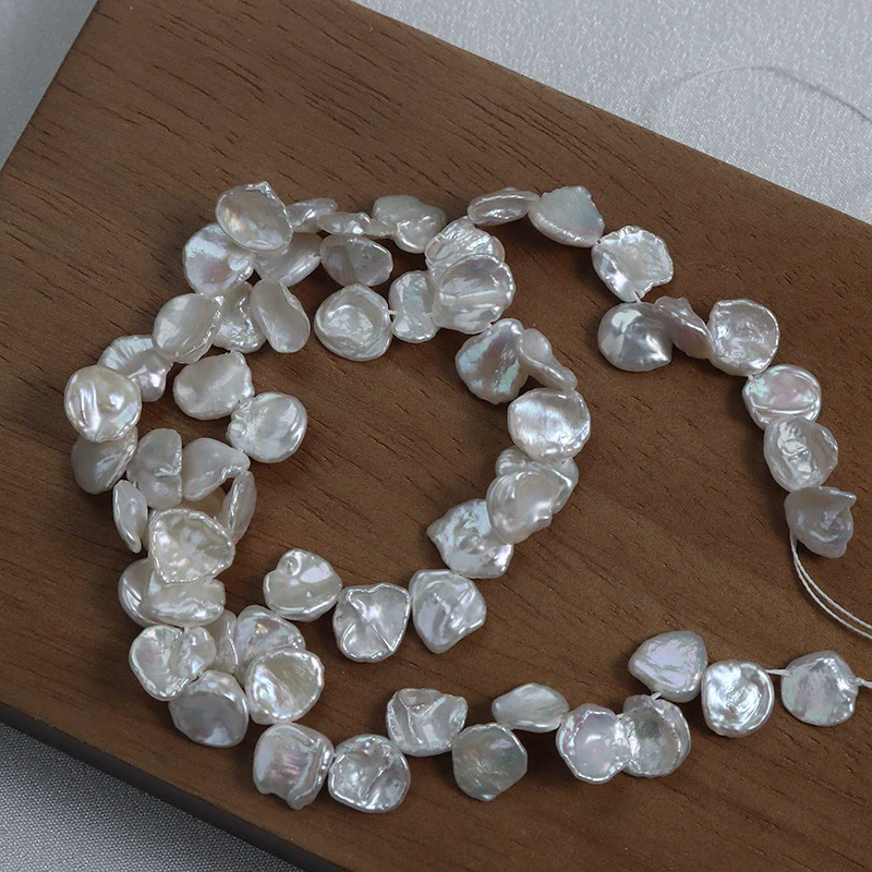 Natural Freshwater Pearl Naked Beads Baroque Petals Shaped Jewelry Material - Image 3