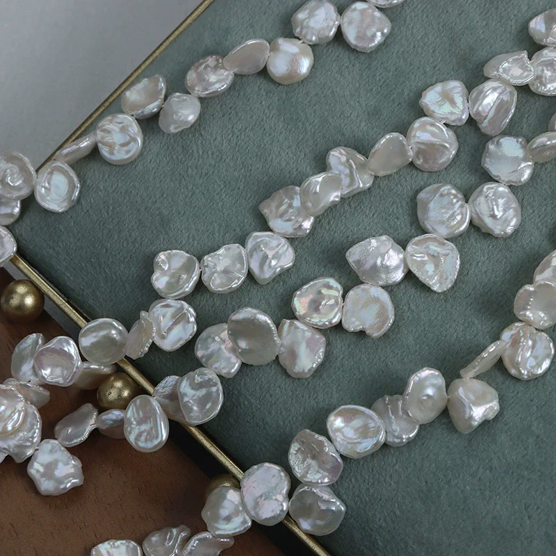 Natural Freshwater Pearl Naked Beads Baroque Petals Shaped Jewelry Material - Image 4