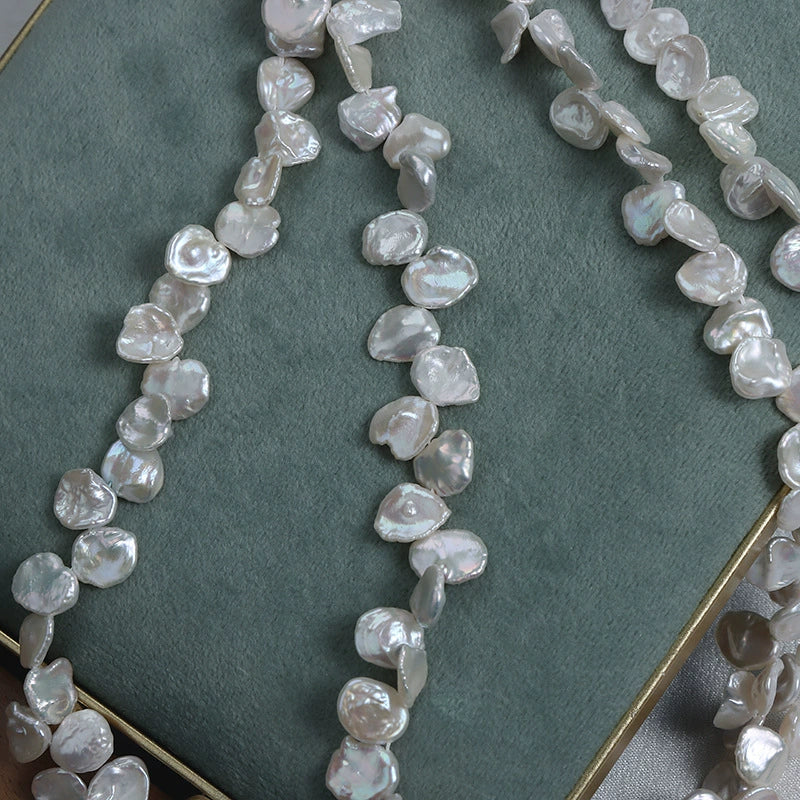 Natural Freshwater Pearl Naked Beads Baroque Petals Shaped Jewelry Material - Image 5