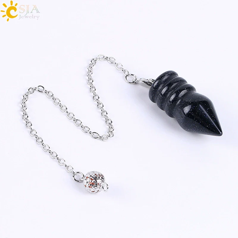 Natural Stone And Copper Accessories Jewelry Cone Pendant Belt Chain Spirit Pendulum Unisex Minimalist Polished - Image 11