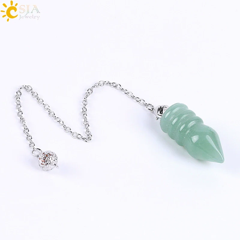 Natural Stone And Copper Accessories Jewelry Cone Pendant Belt Chain Spirit Pendulum Unisex Minimalist Polished - Image 12