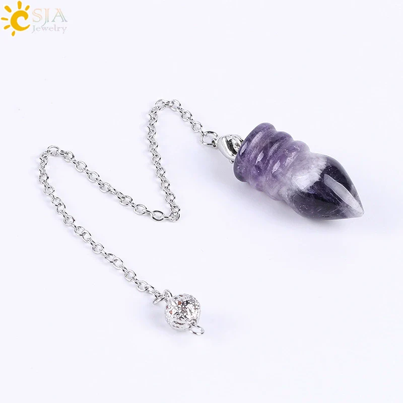 Natural Stone And Copper Accessories Jewelry Cone Pendant Belt Chain Spirit Pendulum Unisex Minimalist Polished - Image 15