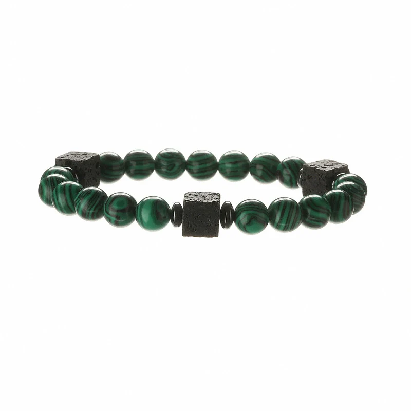 Natural Stone Geometric Beaded Handmade Unisex Bracelet Jewelry Wholesale - Image 14