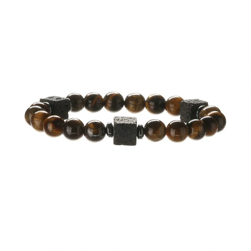 Natural Stone Geometric Beaded Handmade Unisex Bracelet Jewelry Wholesale - Image 3