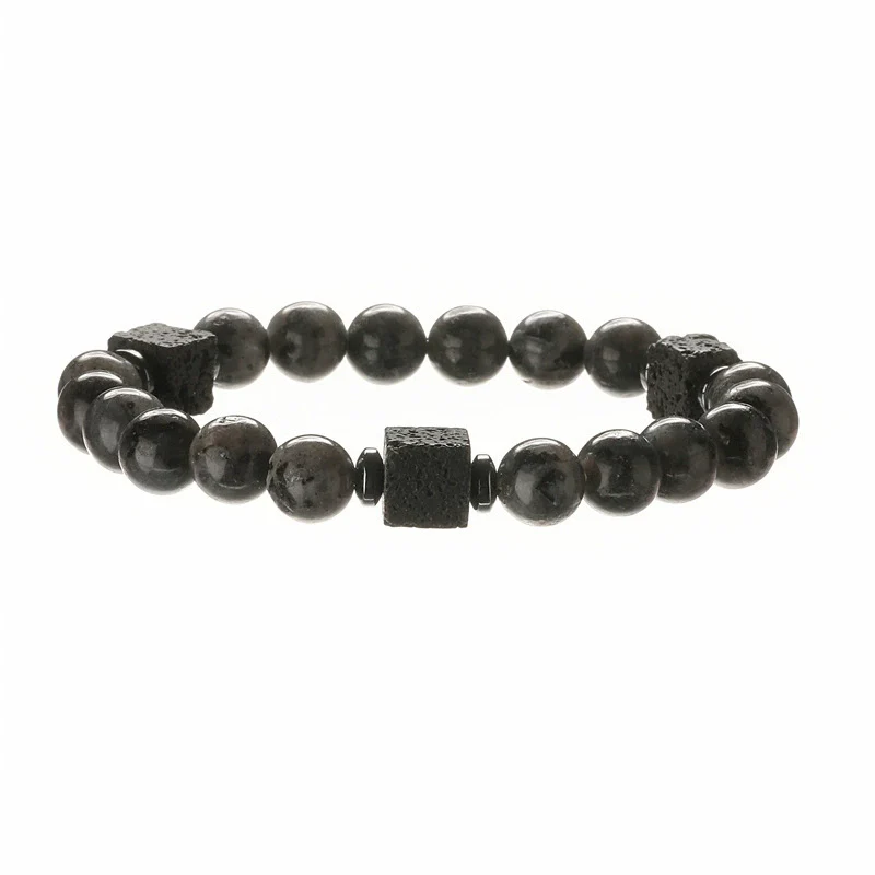 Natural Stone Geometric Beaded Handmade Unisex Bracelet Jewelry Wholesale - Image 4