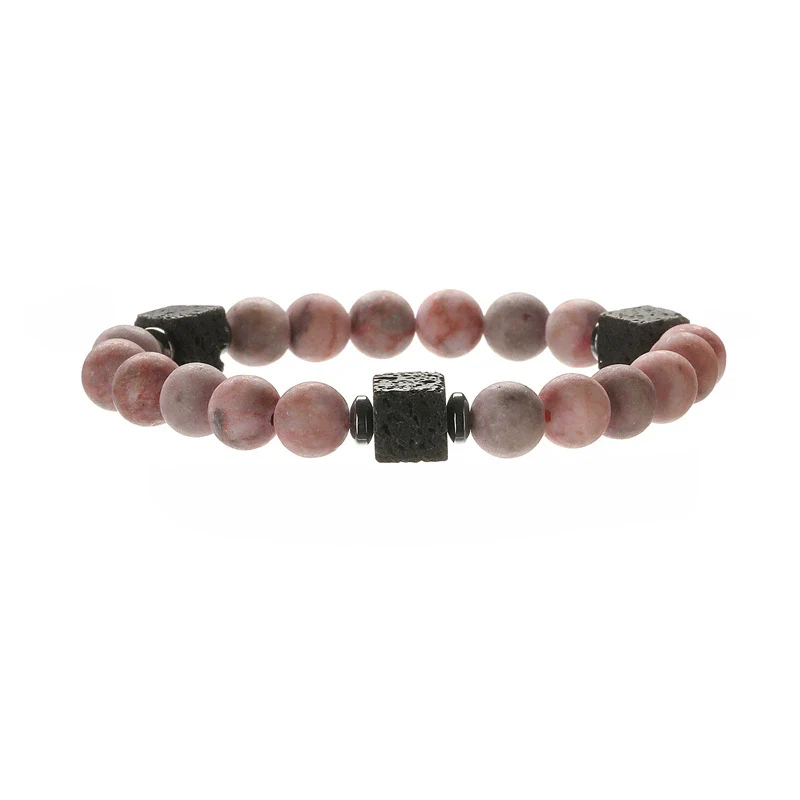Natural Stone Geometric Beaded Handmade Unisex Bracelet Jewelry Wholesale - Image 7