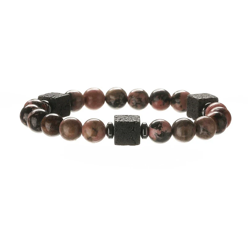 Natural Stone Geometric Beaded Handmade Unisex Bracelet Jewelry Wholesale - Image 8